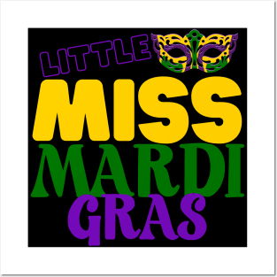 Little Miss Mardi Gras Posters and Art